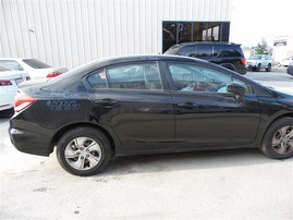 2014 Honda Civic Lx Black Sedan 1.8L AT #A24870